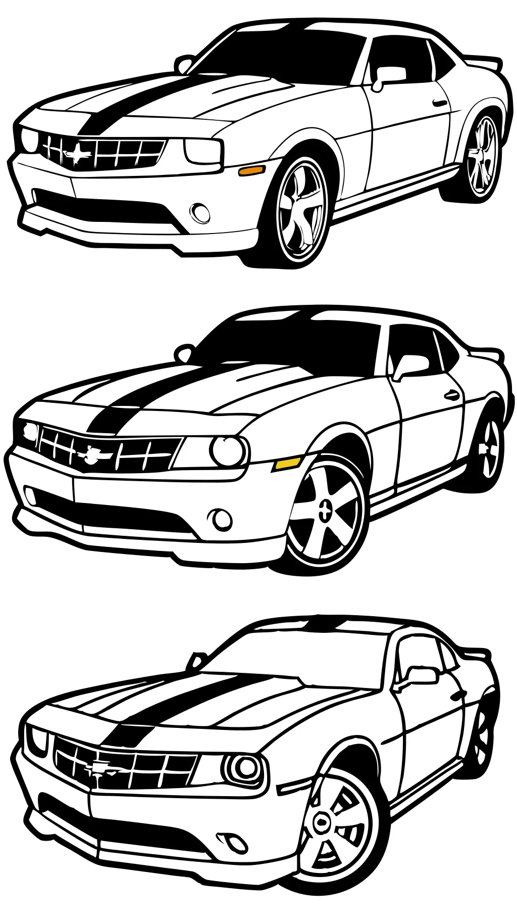 camaro car coloring pages